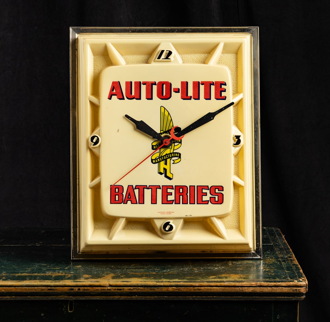 Auto-Lite Batteries Clock - 8