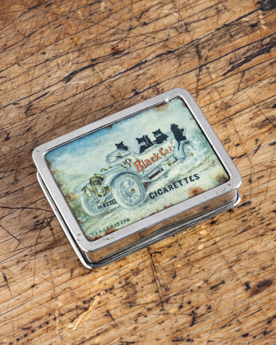 Black Cat Cigarettes Match Safe - 9