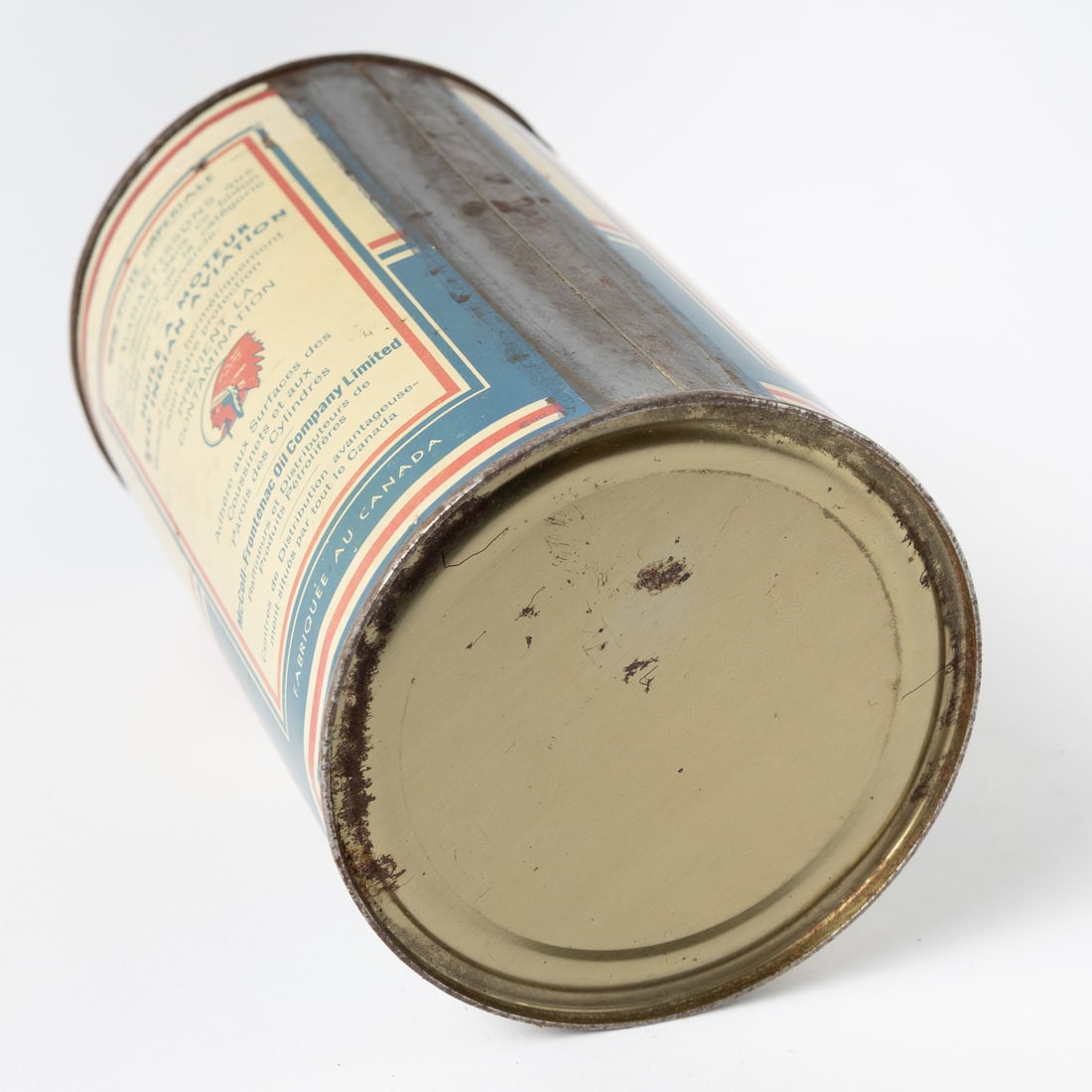 Red Indian Aviation Motor Oil Imperial Quart Can - 8