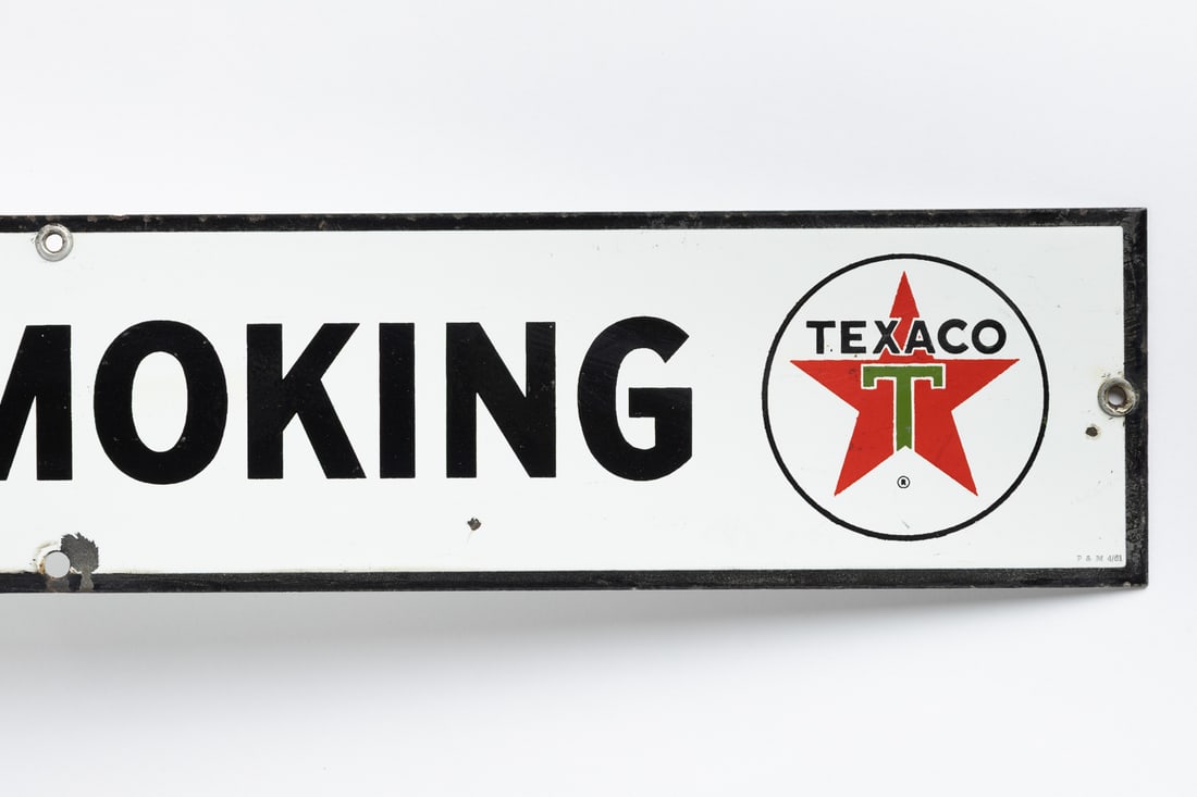 Texaco "No Smoking" Sign - 2