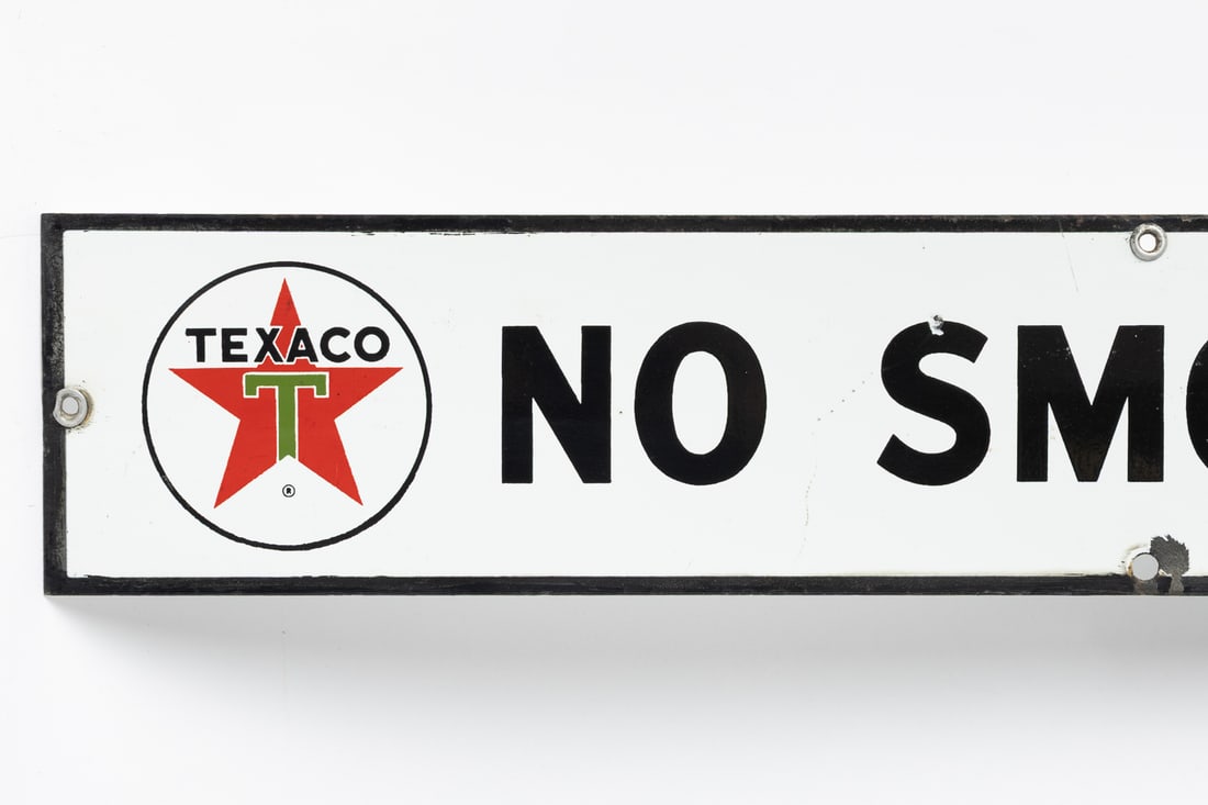 Texaco "No Smoking" Sign - 3