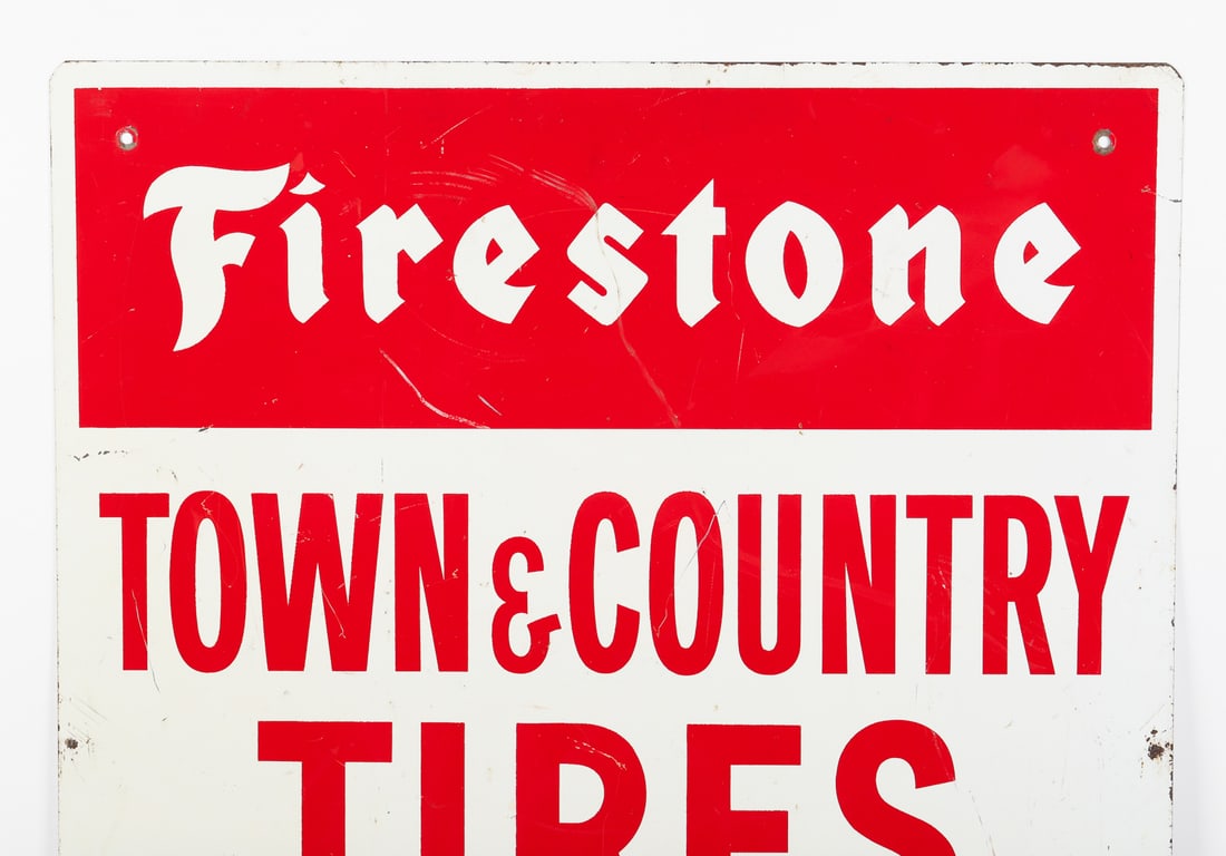 Firestone Town & Country Tires Sign - 2