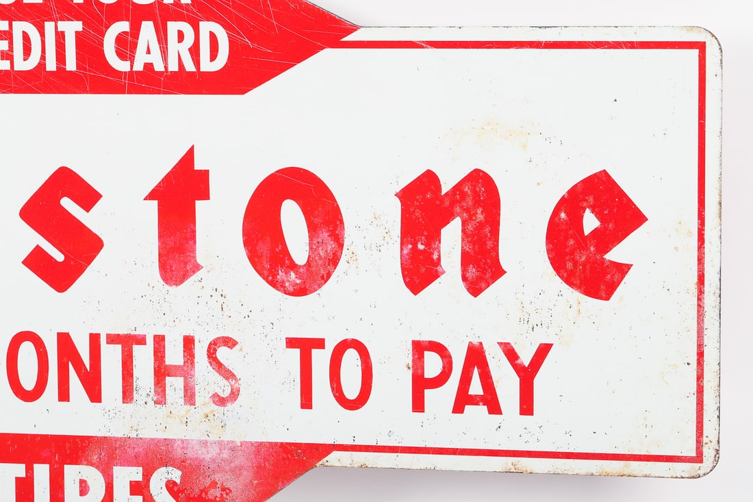 Firestone Credit Card Insert Sign - 3