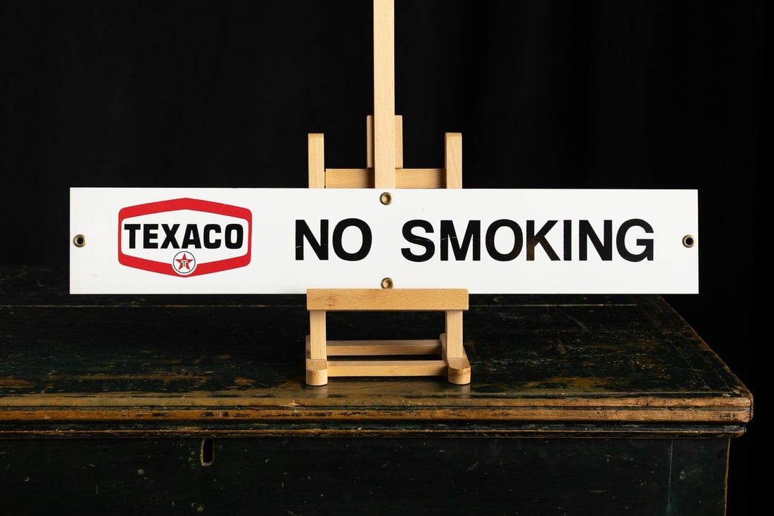 Texaco "No Smoking" Sign - 2
