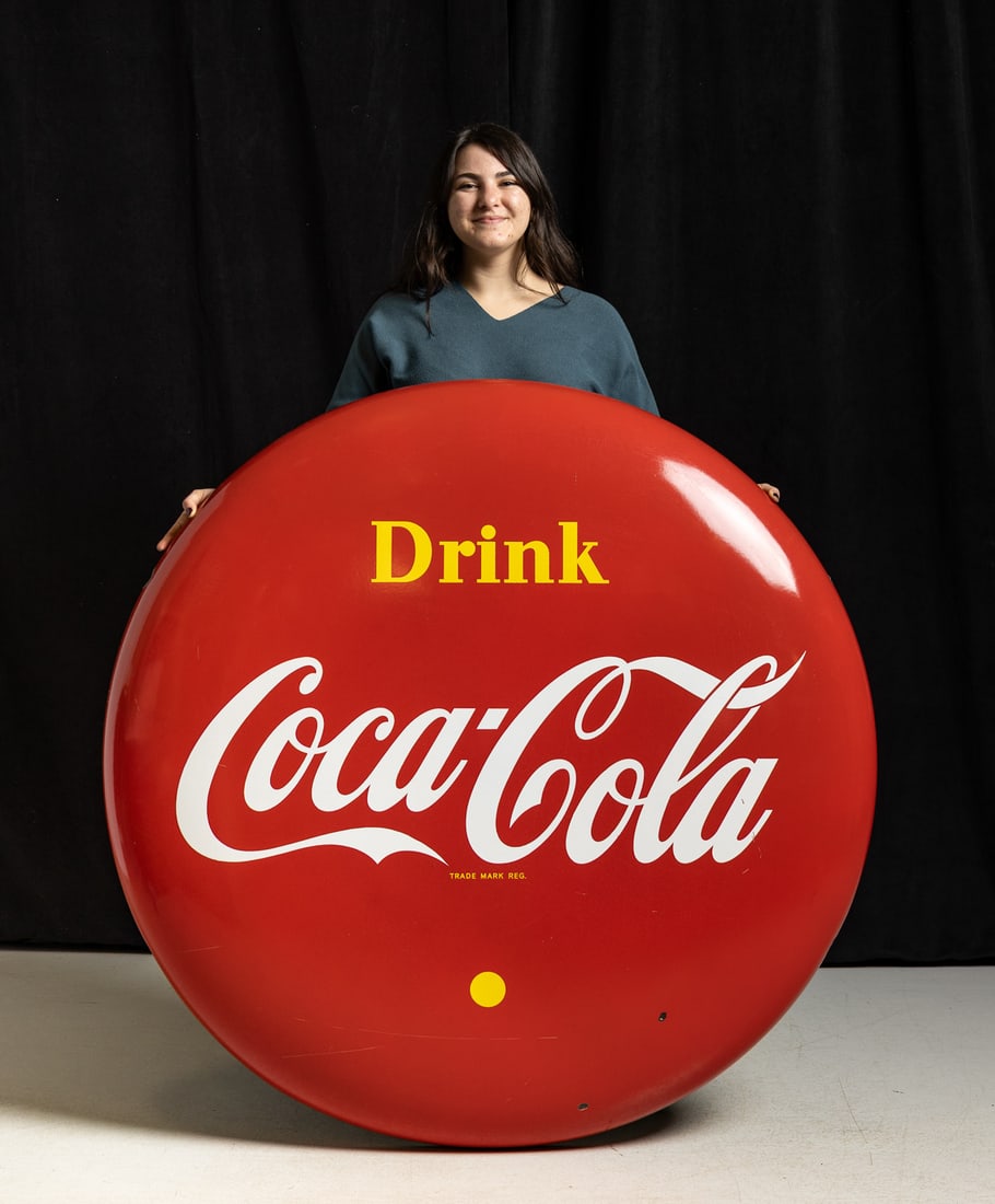 Coca-Cola 4' Button Sign - 10