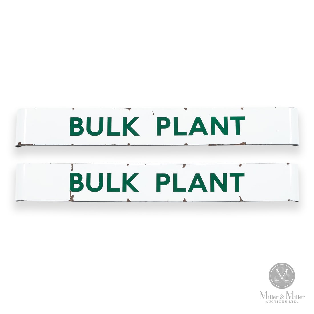 Two (2) British-American Bulk Plant Bullnose Sign Panels (1 of 16)