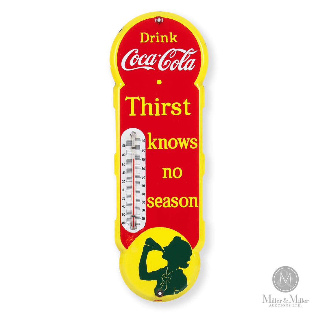 Coca-Cola Silhouette Girl Thermometer (1 of 9)