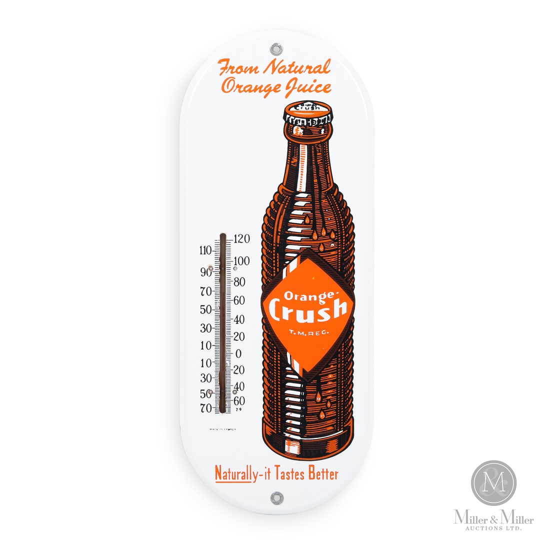 Orange-Crush Crinkly Brown Bottle Thermometer (1 of 10)