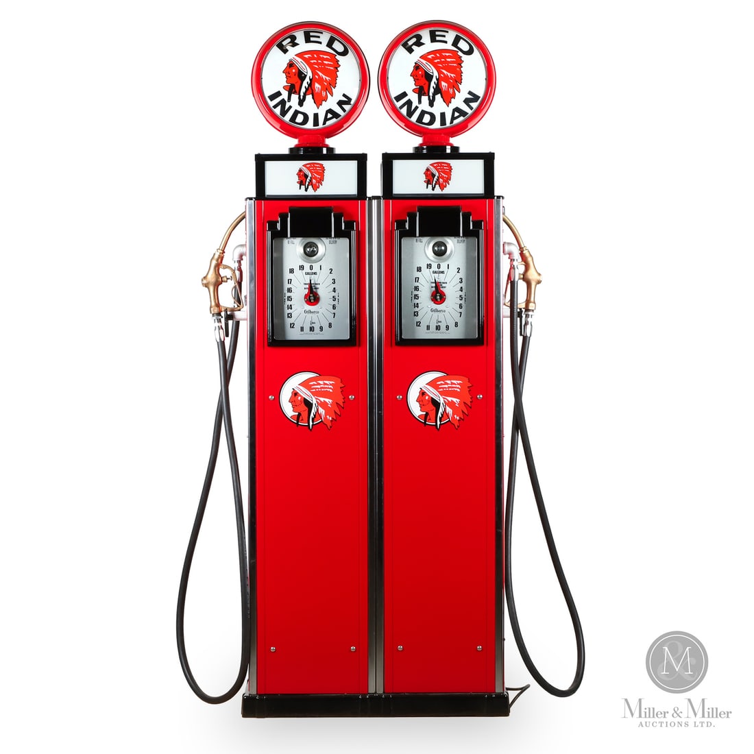 Gilbert and Barker Model 87 Twin Clock-Face Gas Pump (1 of 14)