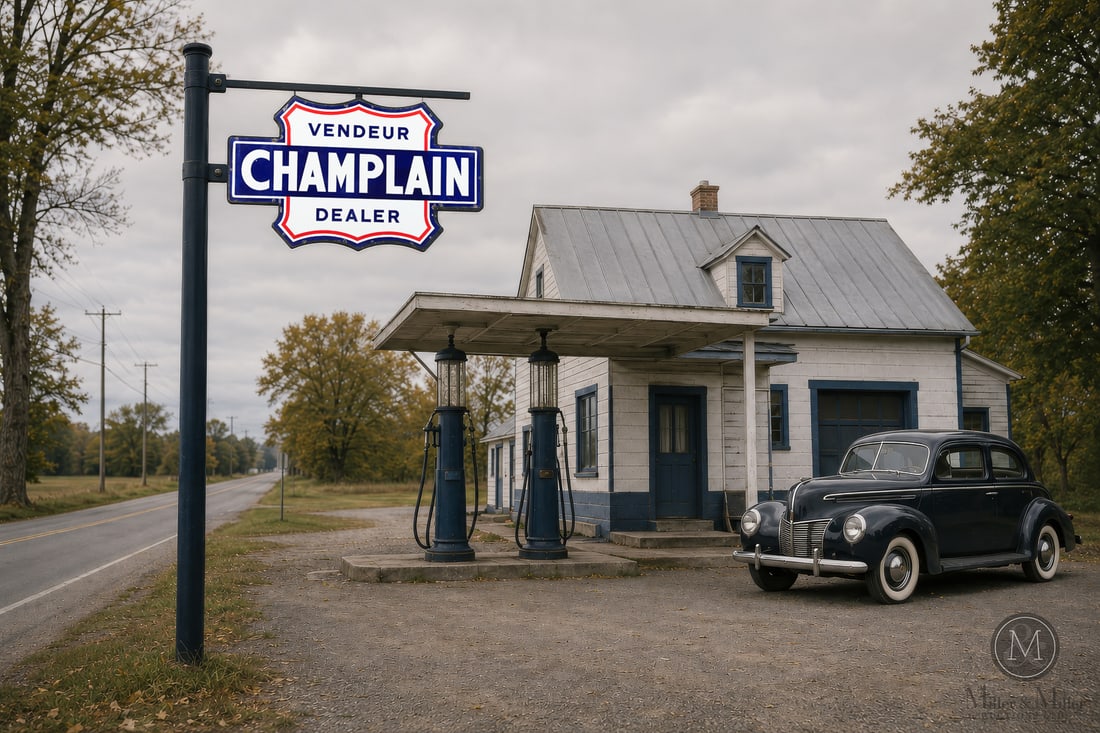 Champlain Service Station Sign - 8