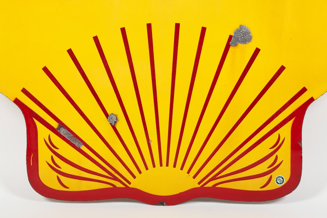 Shell Gasoline 4' Clamshell Sign - 2
