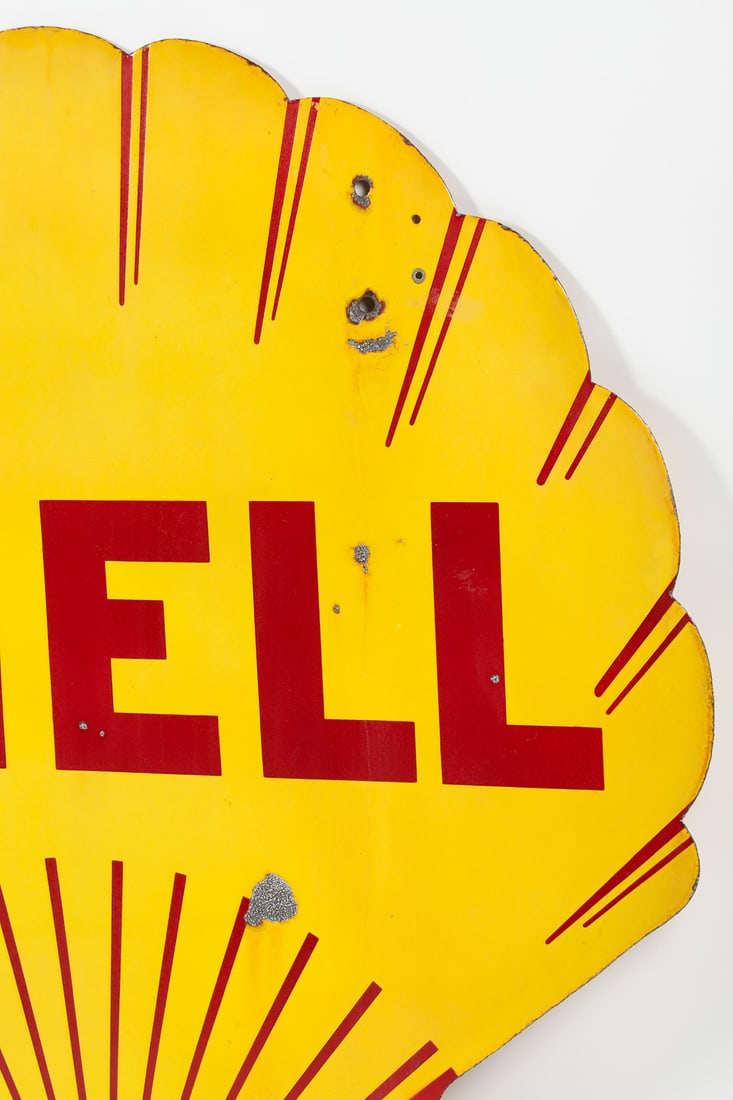Shell Gasoline 4' Clamshell Sign - 4