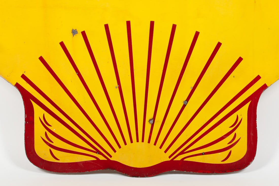 Shell Gasoline 4' Clamshell Sign - 6