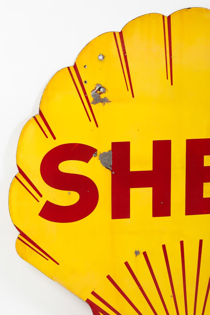 Shell Gasoline 4' Clamshell Sign - 7