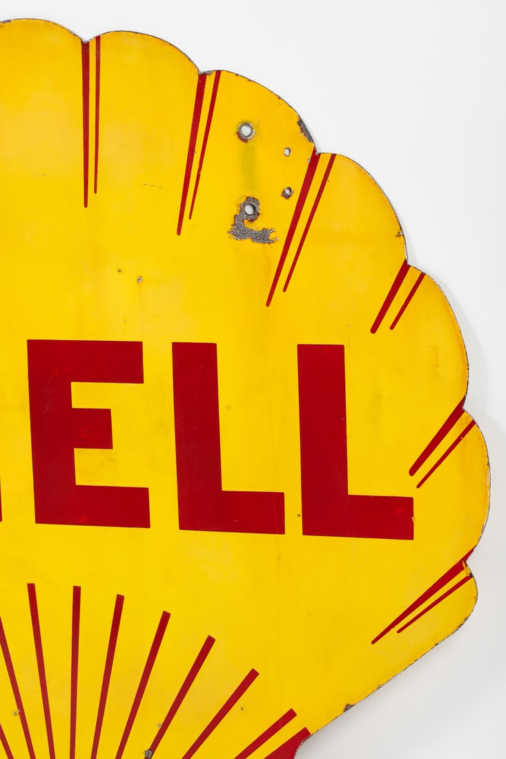 Shell Gasoline 4' Clamshell Sign - 8