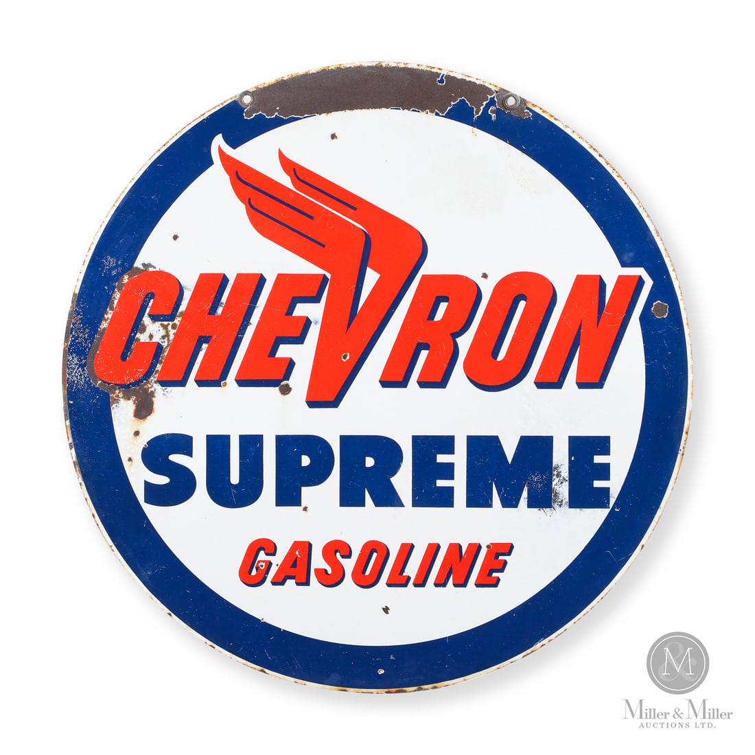 Chevron Supreme Gasoline 3' Service Station Sign (1 of 6)