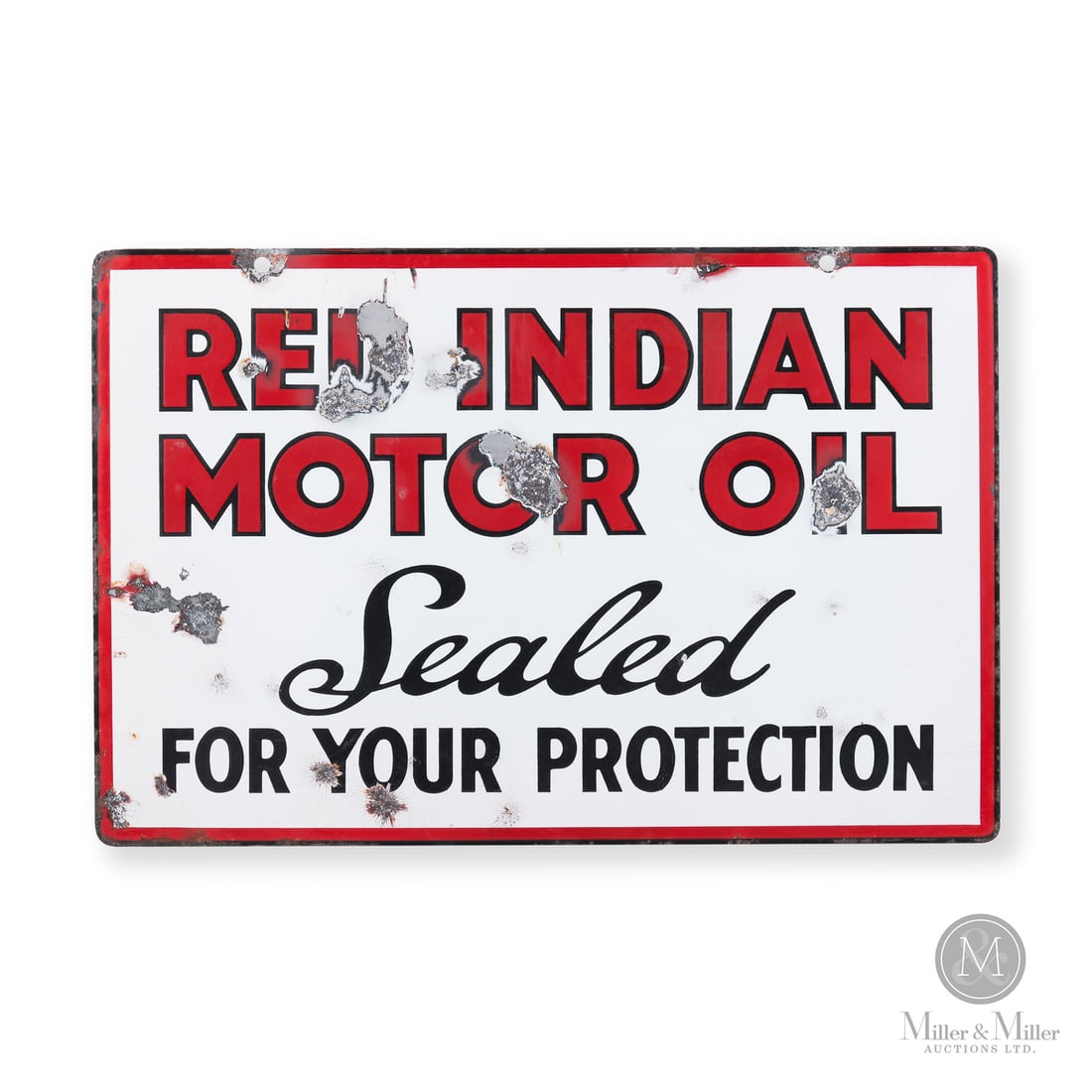 Red Indian Motor Oil Rack Sign (1 of 7)