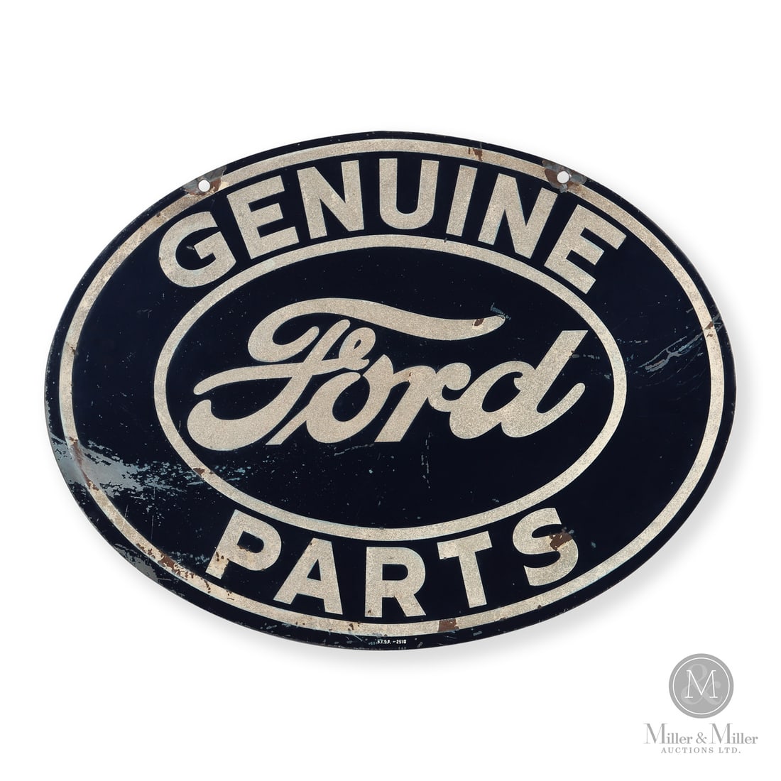 Ford "Genuine Parts" Reflective Oval Dealer Sign (1 of 9)