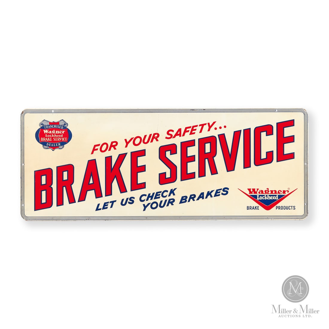 Wagner Lockheed Brake Service Dealer Sign (1 of 5)