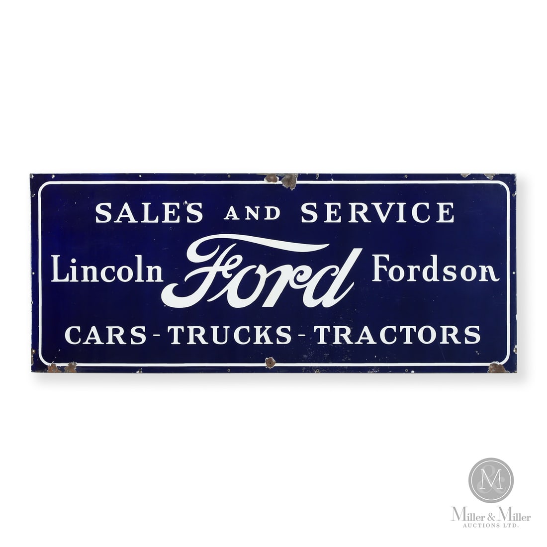 Ford Lincoln Fordson "Sales and Service" Dealer Sign (1 of 7)