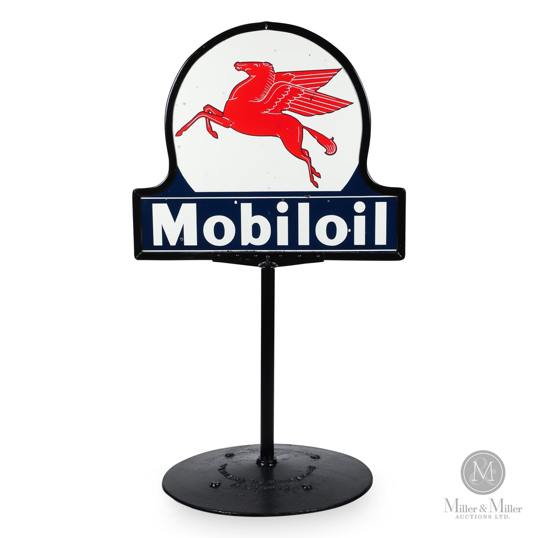 Socony-Vacuum Mobiloil Curb Sign (1 of 9)