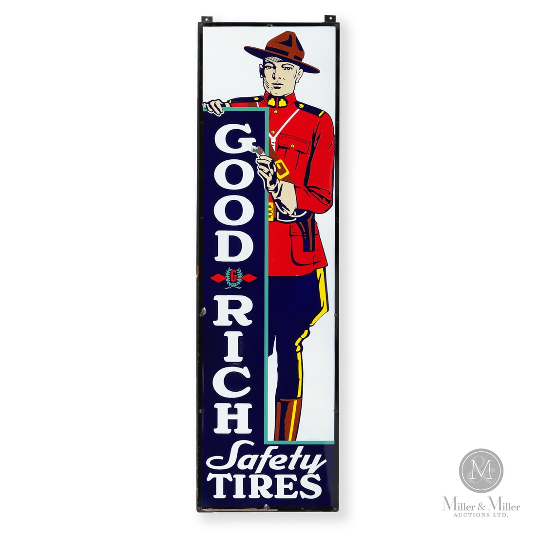 Good Rich Safety Tires "Mountie" Vertical Sign (1 of 9)