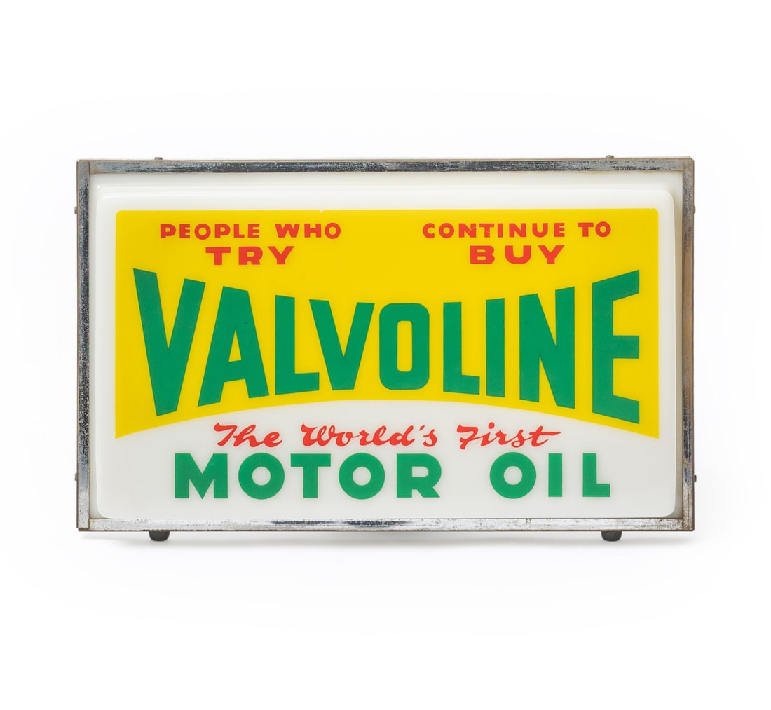 Valvoline Lighted Countertop Sign (1 of 7)