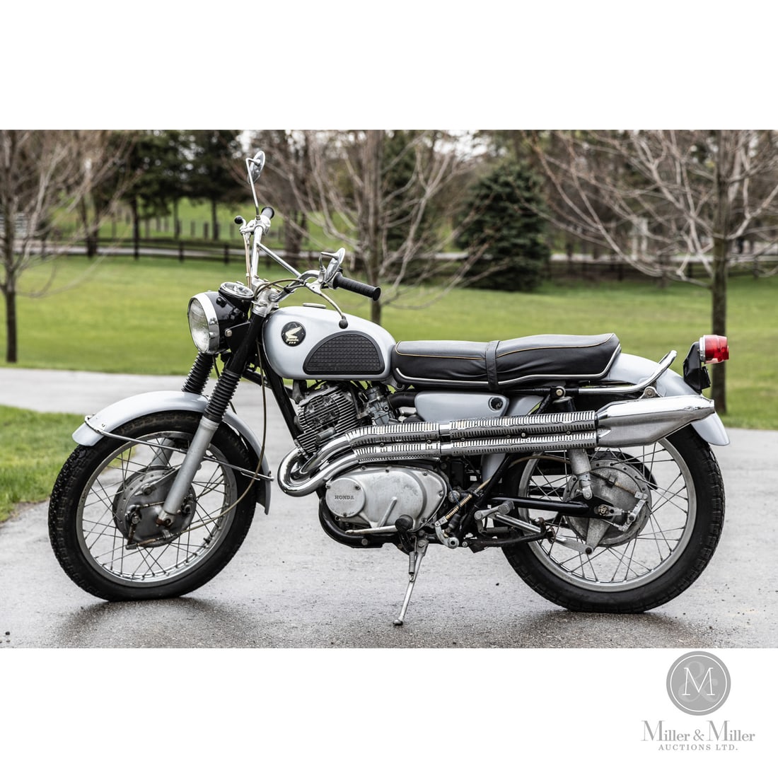1965 Honda CL77 Scrambler 305: Marking Honda's historic mid-sixties charge into the lucrative American dual-sport market, the 1965 Honda CL77 Scrambler 305 is an iconic pioneer of off-road styling. At its physical core sits a