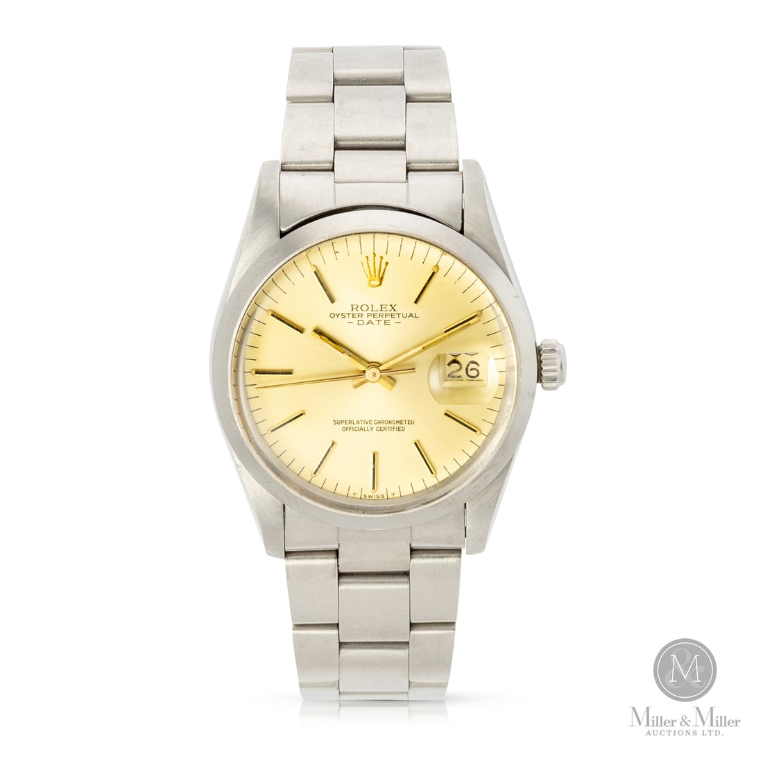 Rolex, Ref. 15000 Oyster Perpetual Date: Swiss. Stainless steel. The Rolex Oyster Perpetual Date represents a pivotal moment in the evolution of the brand’s mid-size collection, bridging the gap between vintage tradition and modern daily c