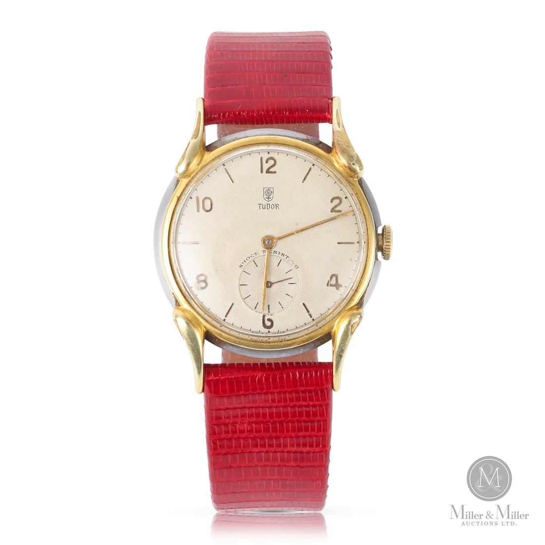 Tudor, Ref. 922: Swiss. Gold-filled with steel case back. Established by Hans Wilsdorf, the founder of Rolex, Tudor spent the 1950s cementing its reputation for producing robust, high-quality timepieces that shared