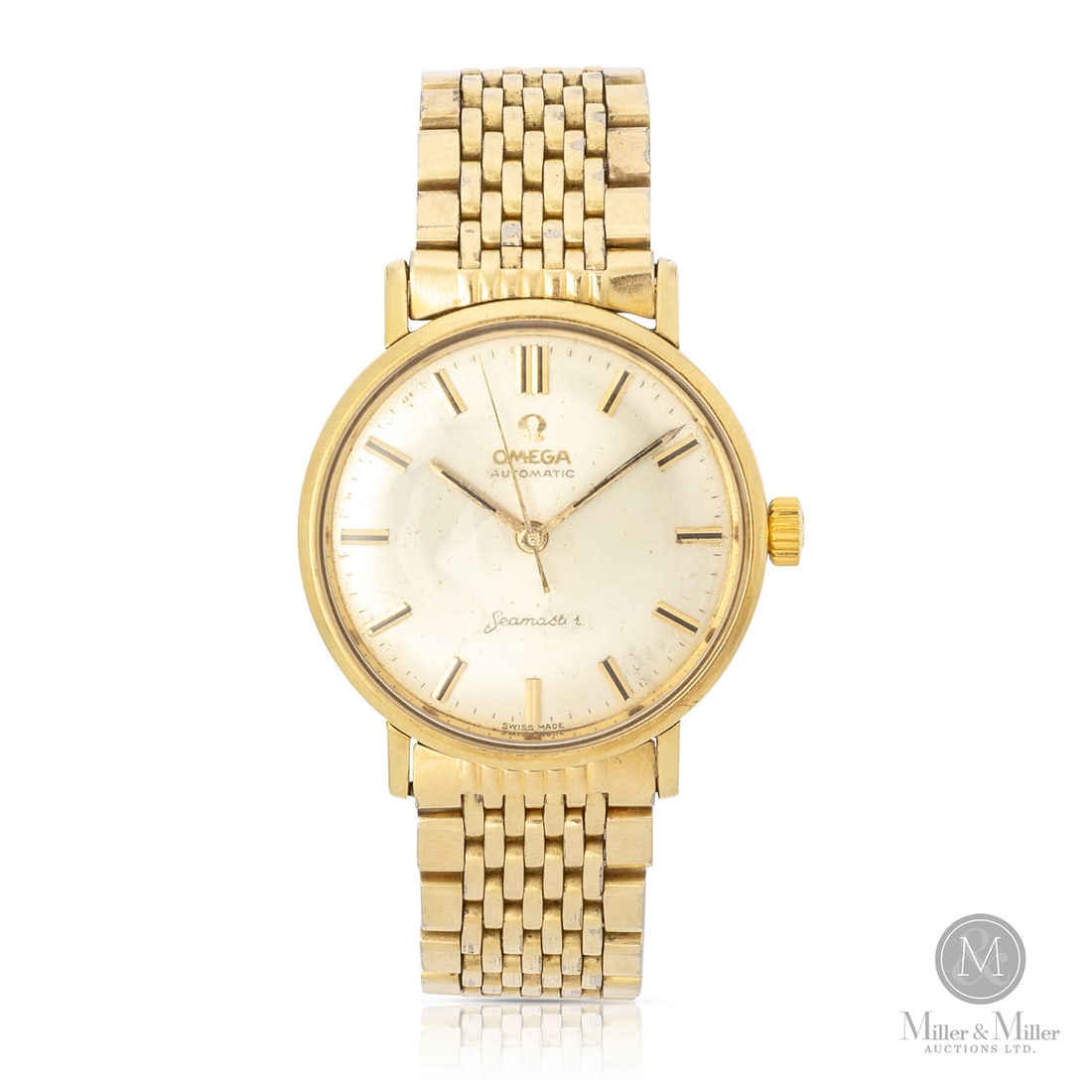 Omega, Ref. 147653SC Seamaster: Swiss. Stainless steel. 14K gold bezel. The Omega Seamaster reference 14765-3 SC is a distinguished classic featuring a robust stainless steel case elevated by a solid 14k gold bezel. This two-tone