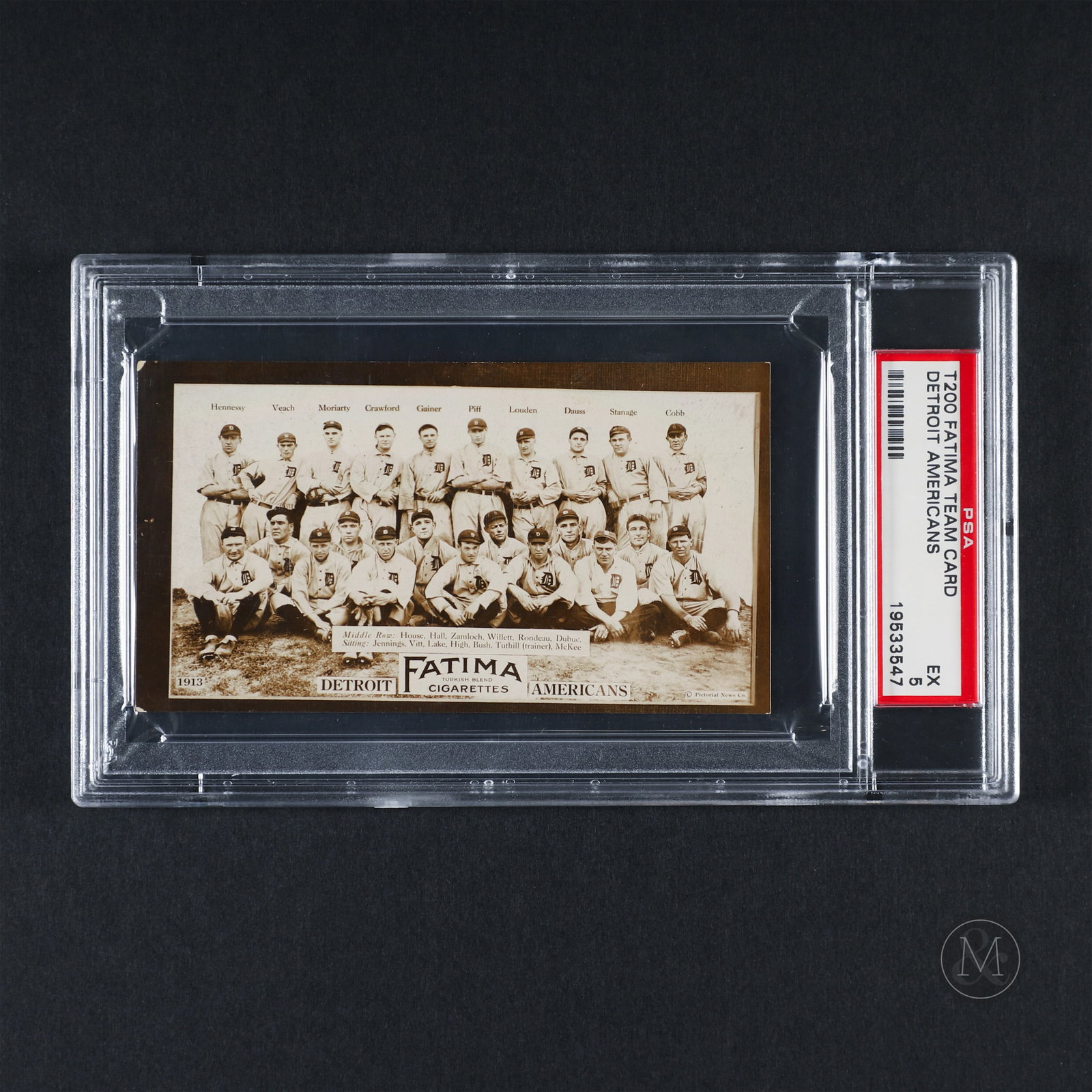 *PREVIEW LOT* 1913 Fatima Detroit Americans PSA 5 (1 of 1)