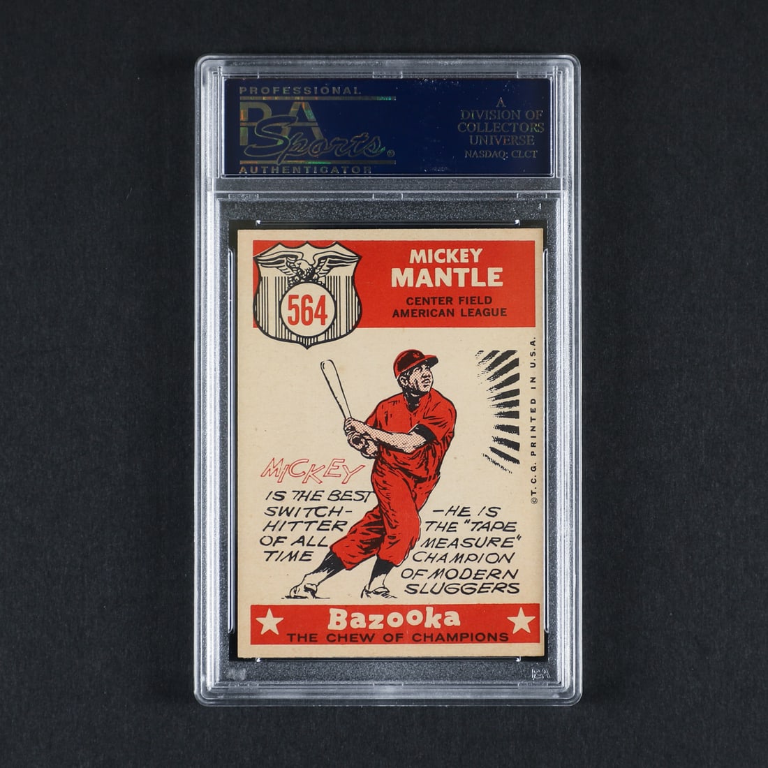 1959 Topps #564 Mickey Mantle (PSA 7 NM) - 2