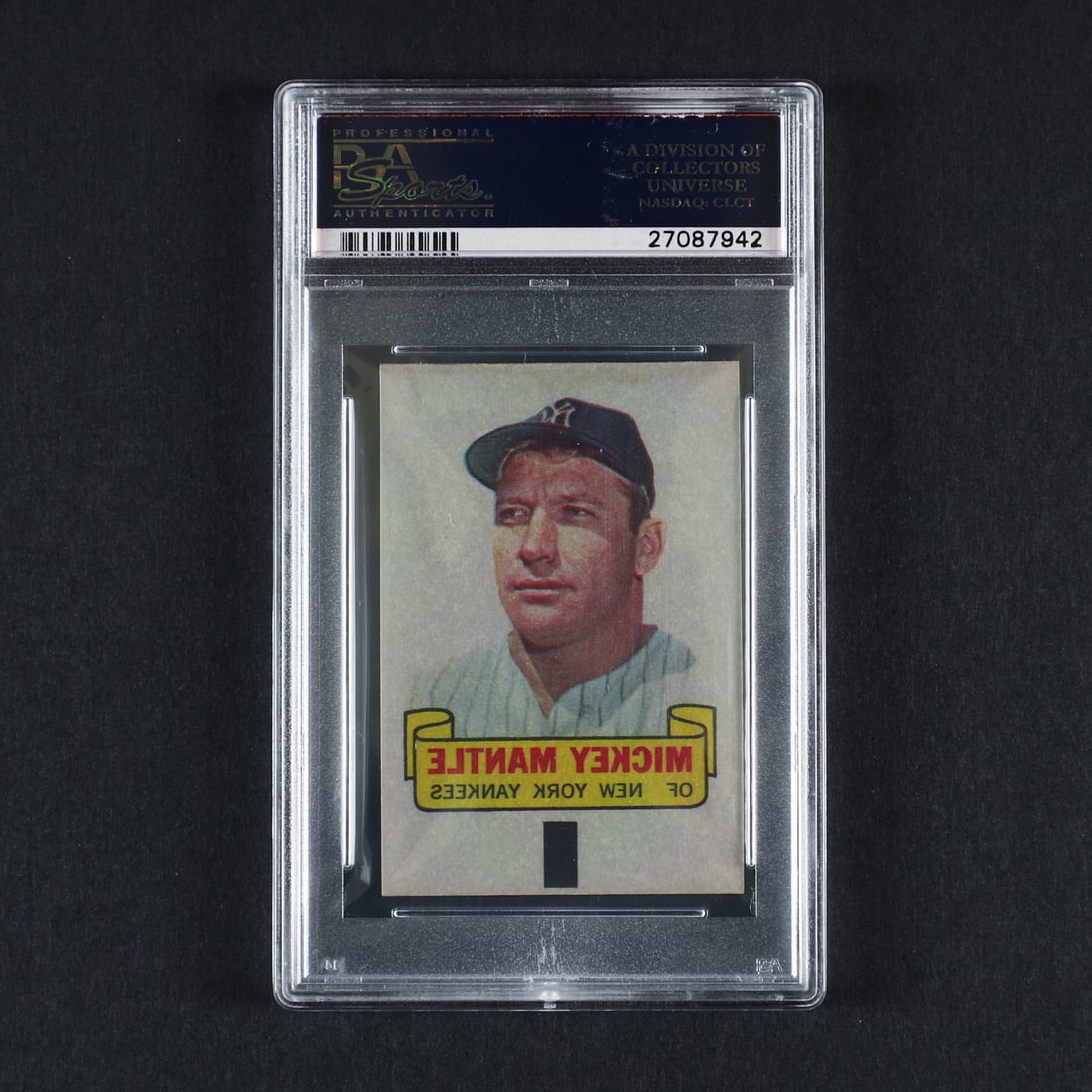 1966 Topps Rub-Offs #52 Mickey Mantle (PSA 9 Mint) - 2