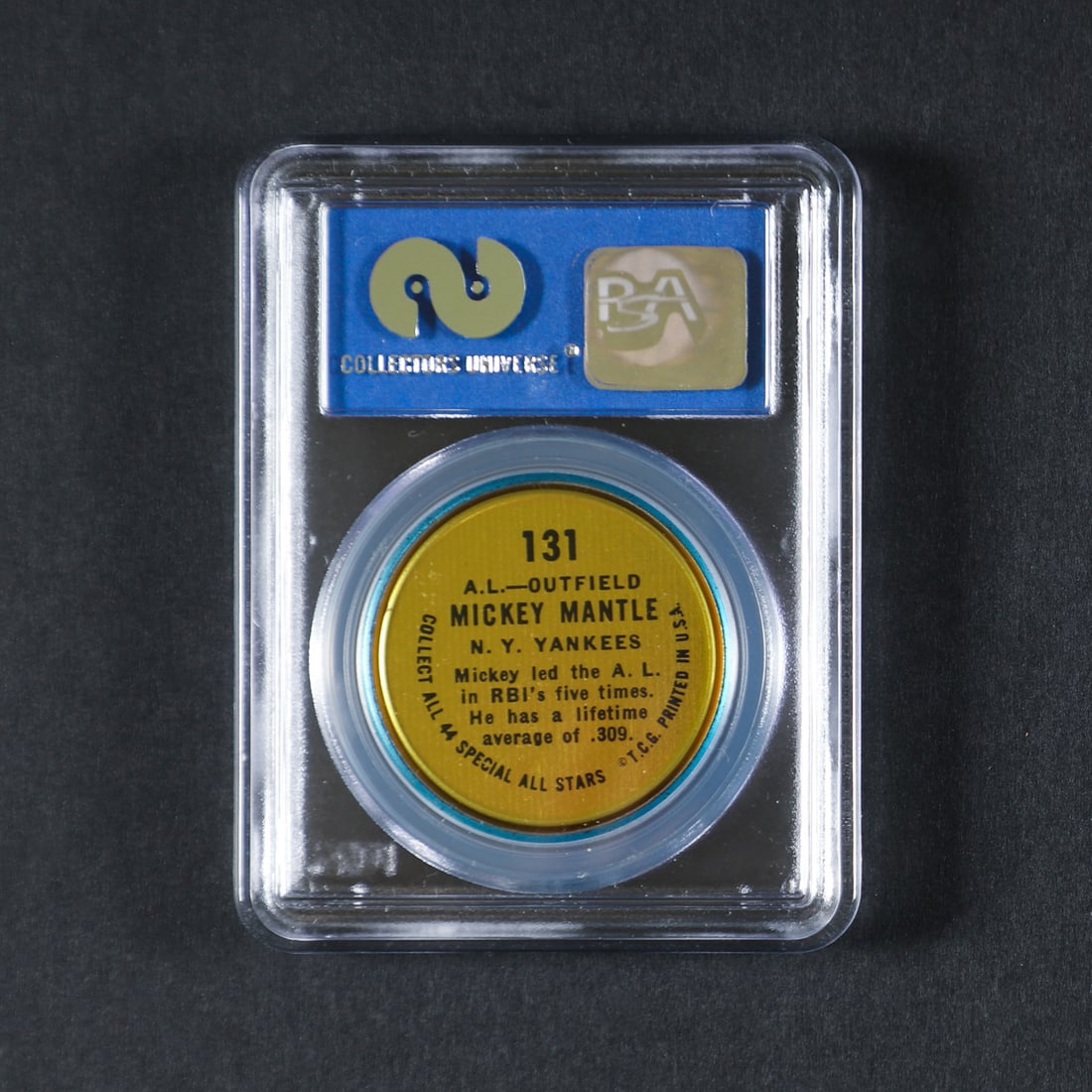 1964 Topps Coin #131-RH Mickey Mantle (PSA 7 NM) - 2