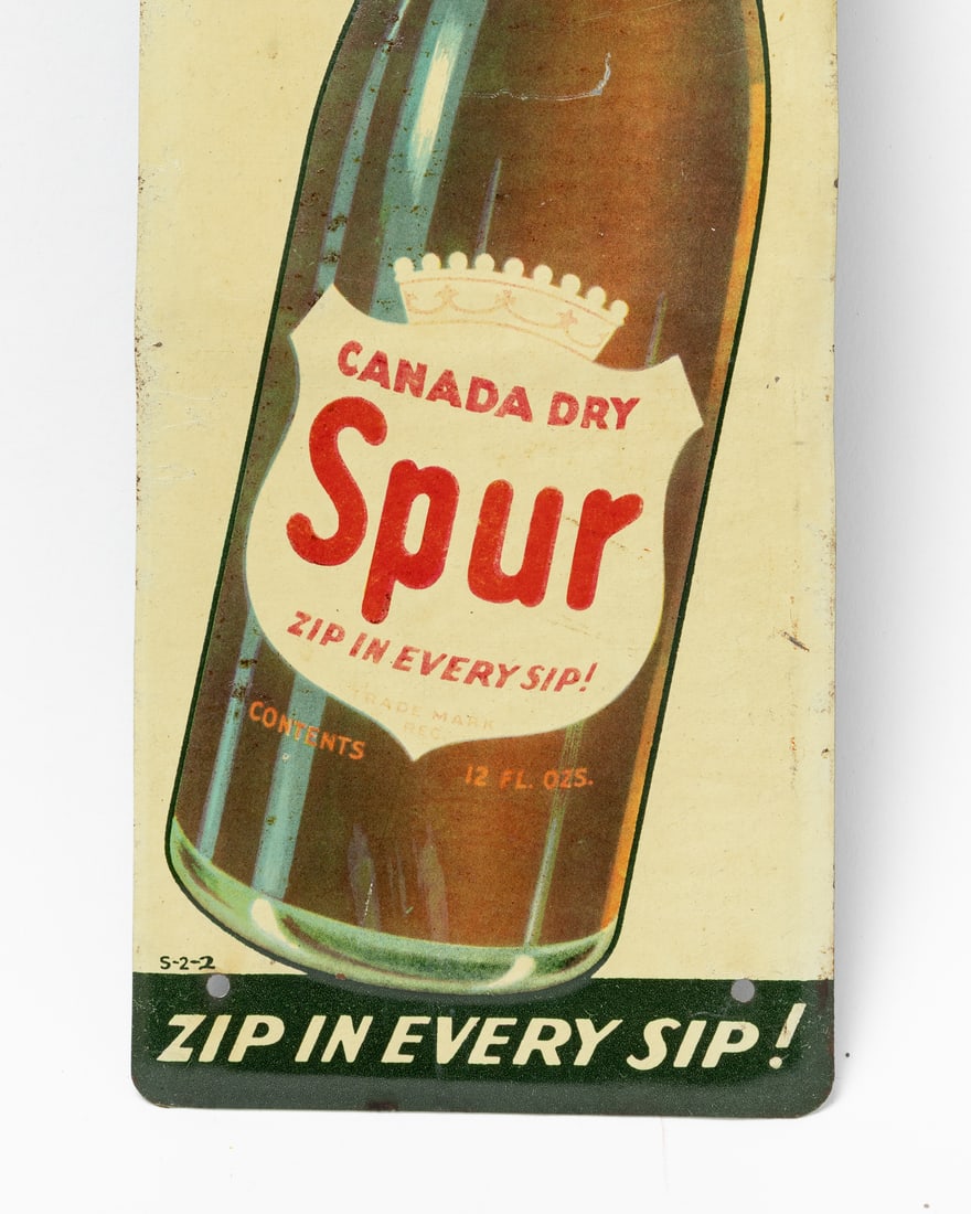 Canada Dry Spur Soda Door Push Sign - 4