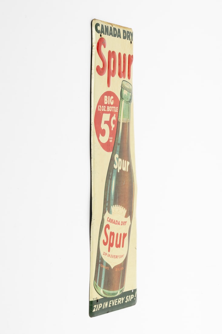 Canada Dry Spur Soda Door Push Sign - 5