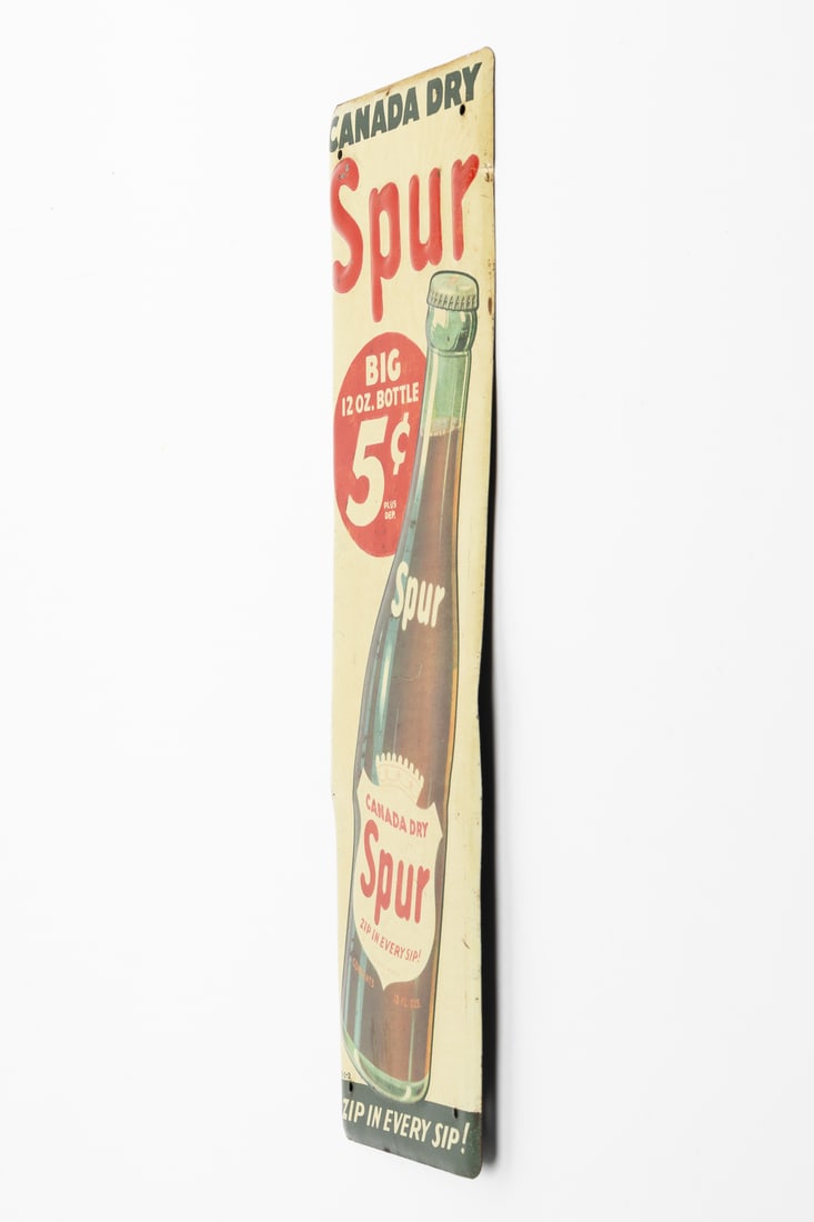 Canada Dry Spur Soda Door Push Sign - 6