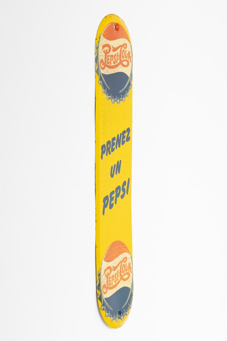 Pepsi-Cola Double Dot Door Push Sign - 5