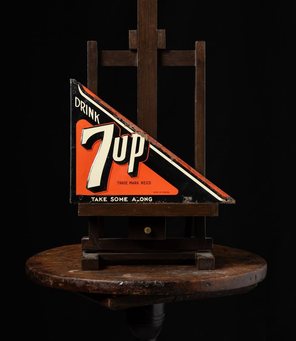 Seven-up Door Corner Sign - 2