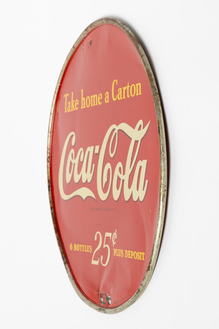 Coca-Cola 6-Pack Rack Topper Sign - 6