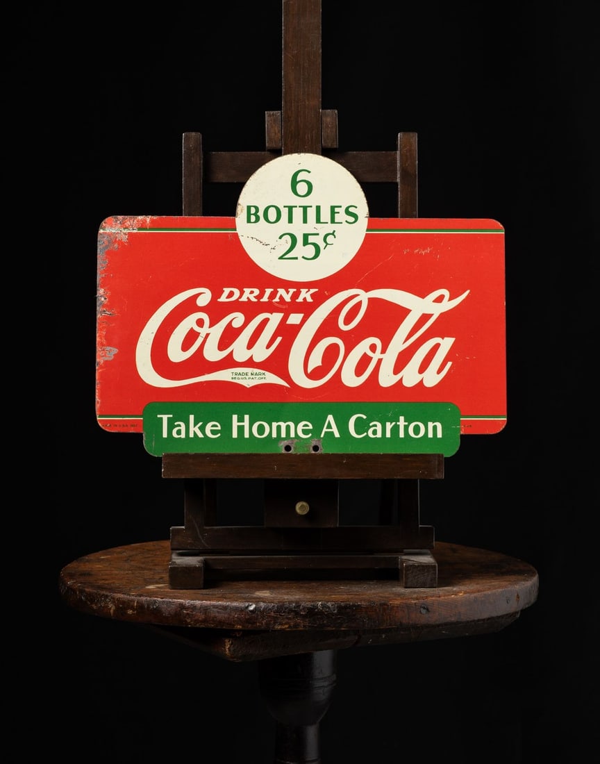 Coca-Cola Take Home a Carton Rack Topper Sign - 2
