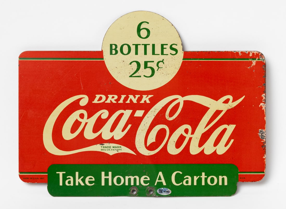 Coca-Cola Take Home a Carton Rack Topper Sign - 5