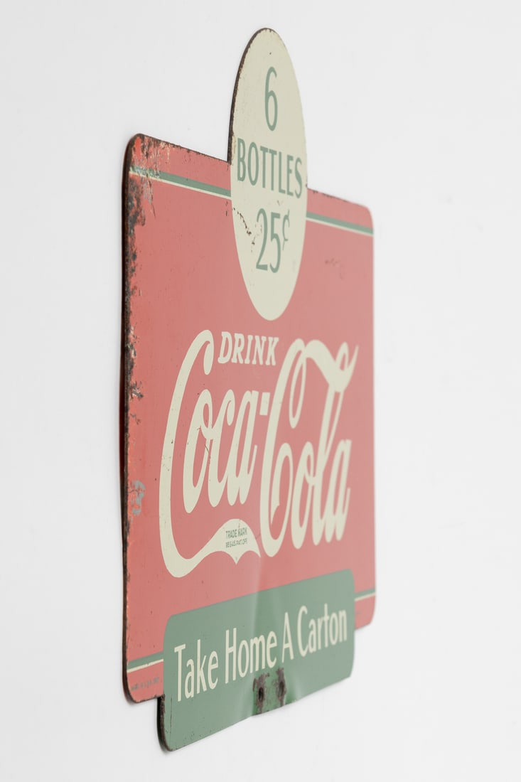 Coca-Cola Take Home a Carton Rack Topper Sign - 8