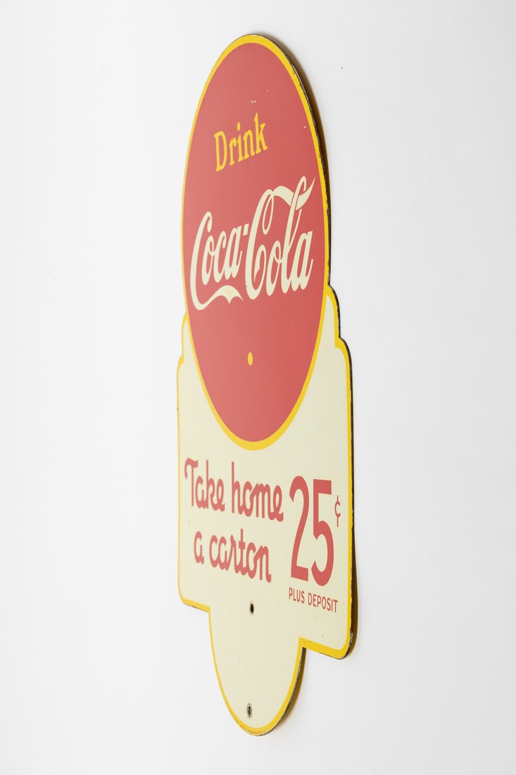 Coca-Cola Take Home a Carton 25 Cents Rack Sign - 10