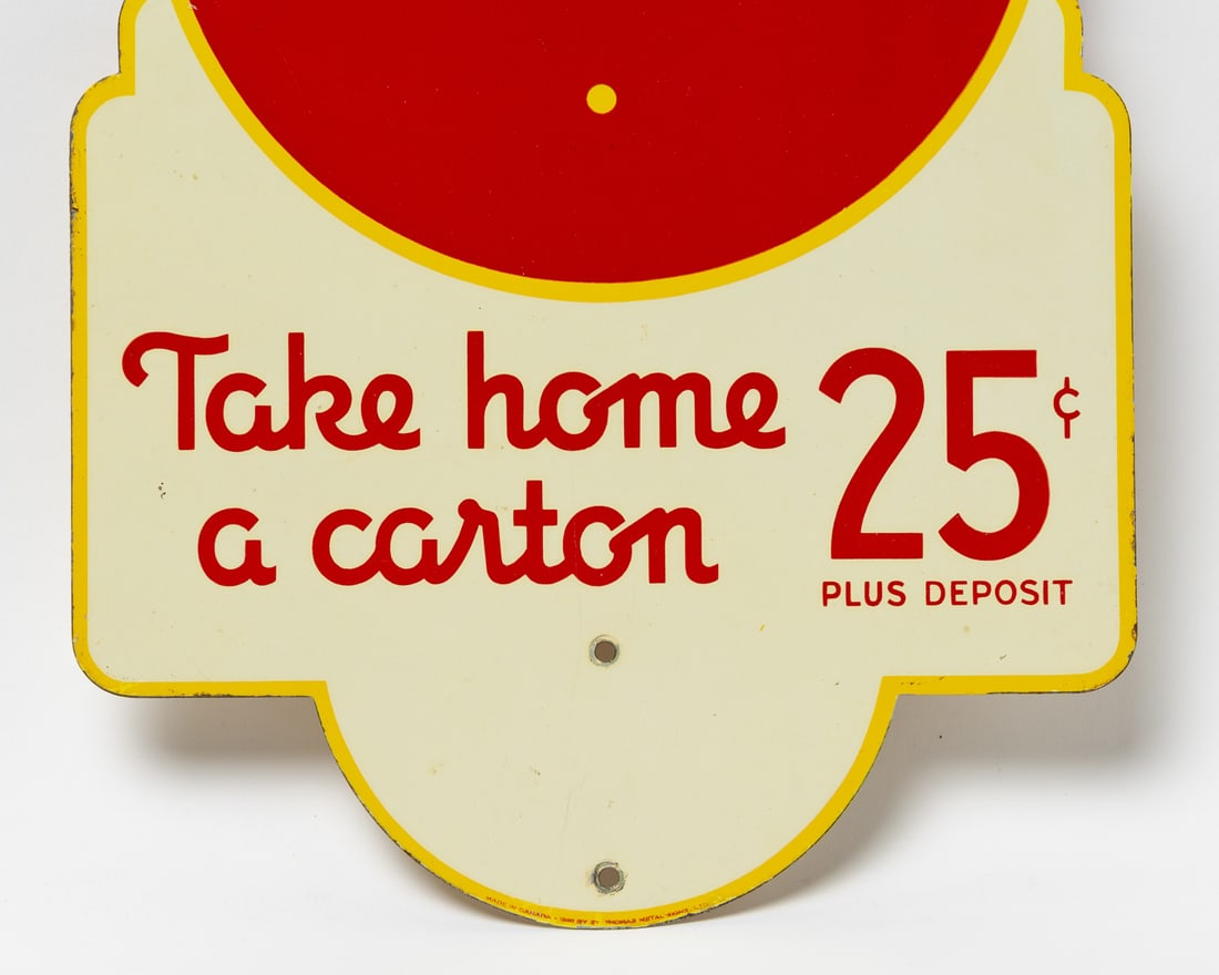 Coca-Cola Take Home a Carton 25 Cents Rack Sign - 4