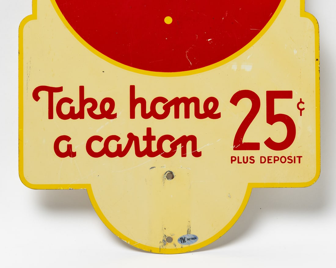 Coca-Cola Take Home a Carton 25 Cents Rack Sign - 8