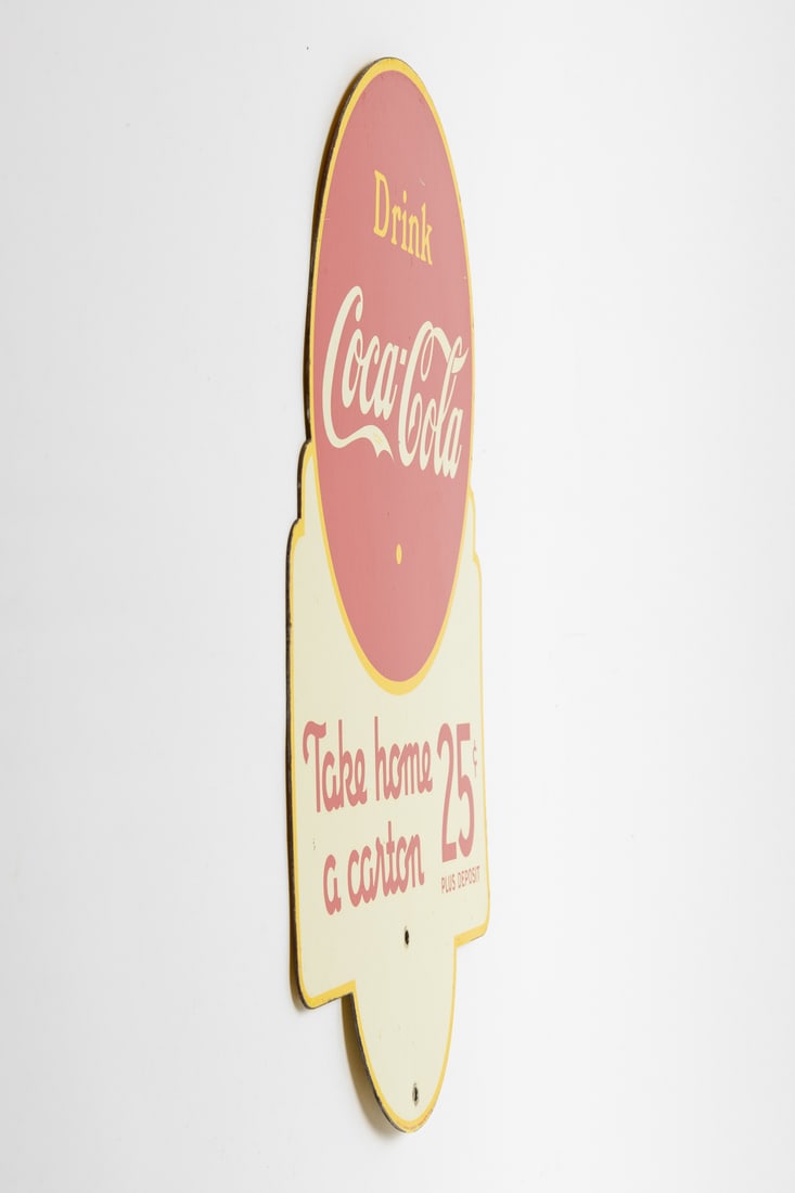 Coca-Cola Take Home a Carton 25 Cents Rack Sign - 9