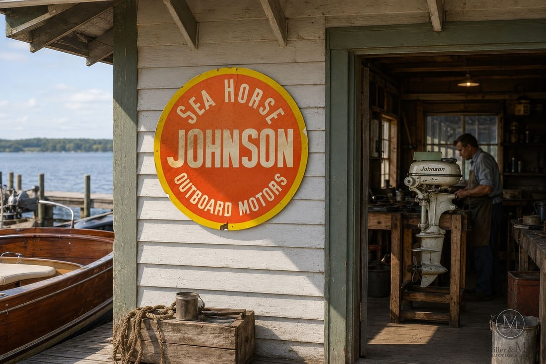 Johnson Sea Horse Outboard Motors 36" Sign - 3