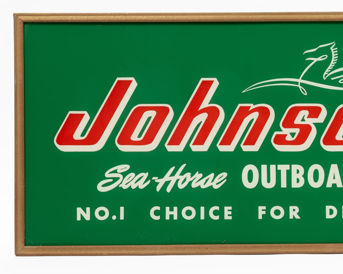 Johnson Sea Horse Outboard Motors Backlit Countertop Sign - 3
